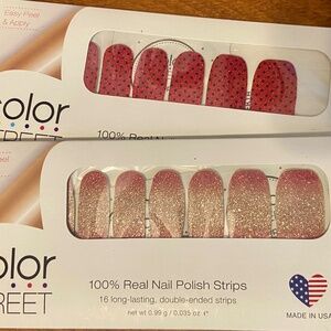 COLOR STREET nail polish strips bundle of 2 (Wisteria Lane & Coral Bay)